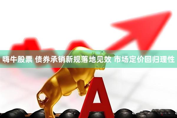 嗨牛股票 债券承销新规落地见效 市场定价回归理性